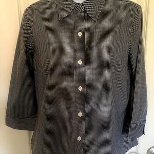 INC 3/4 sleeve fitted blouse